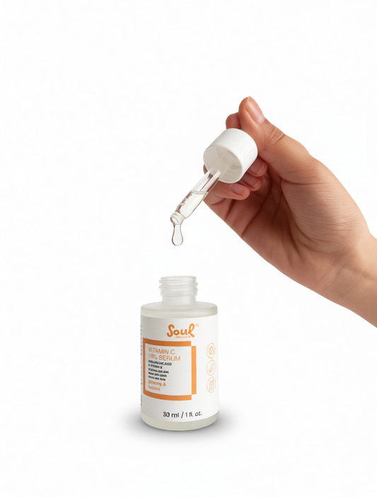 10% Vitamin C Serum with Hyaluronic Acid & Vitamin E 30ml | Soul Skincare